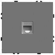 Розетка RJ-45 (механизм) платиново-серый