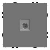 Розетка TV (механизм) платиново-серый