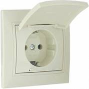 Мира Розетка крем 1 с/з с крышкой